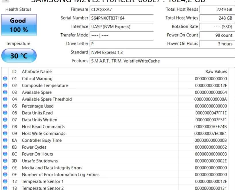 Samsung PM9A1 NVMe SSD 1TB