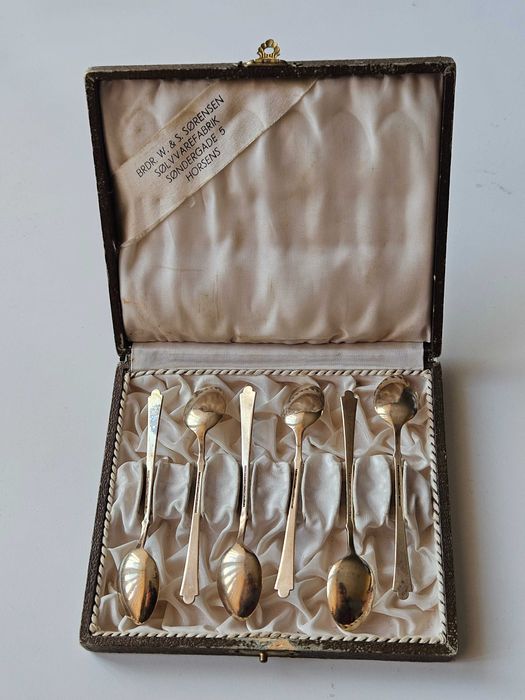 Лъжички за кафе комплект 6 бр - 925 сребро