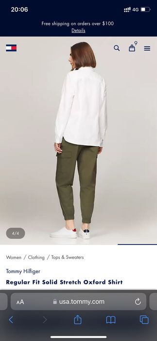 Tommy Hilfiger рубашка оригинал Размер S