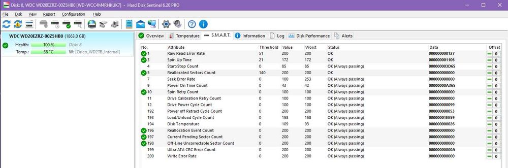 Western Digital Blue WD20EZRZ 2TB 5.4K RPM 64MB Cache 3.5" Hard Drive