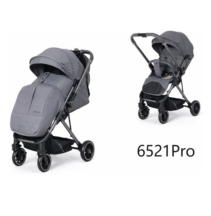 Коляска прогулочная 6521 Pro, серый