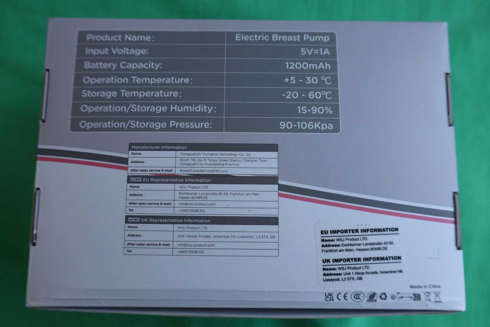 Електрическа помпа за кърма Jheppbay, преносима, без ръце- двойна