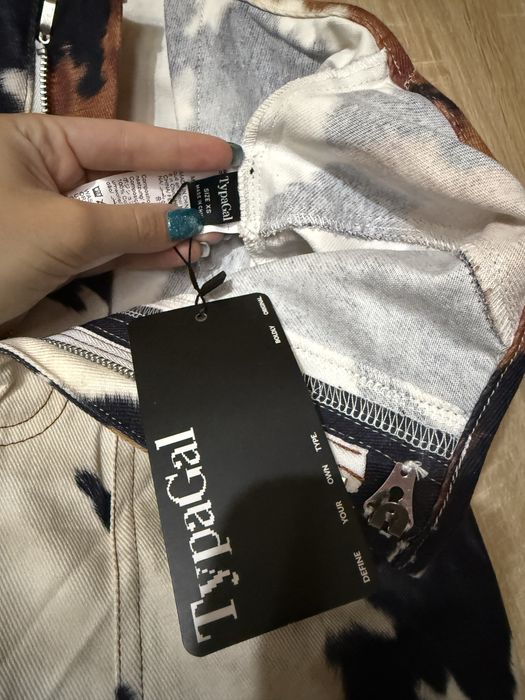 Pantaloni lungi cu imprimeu de vaca TypaGal