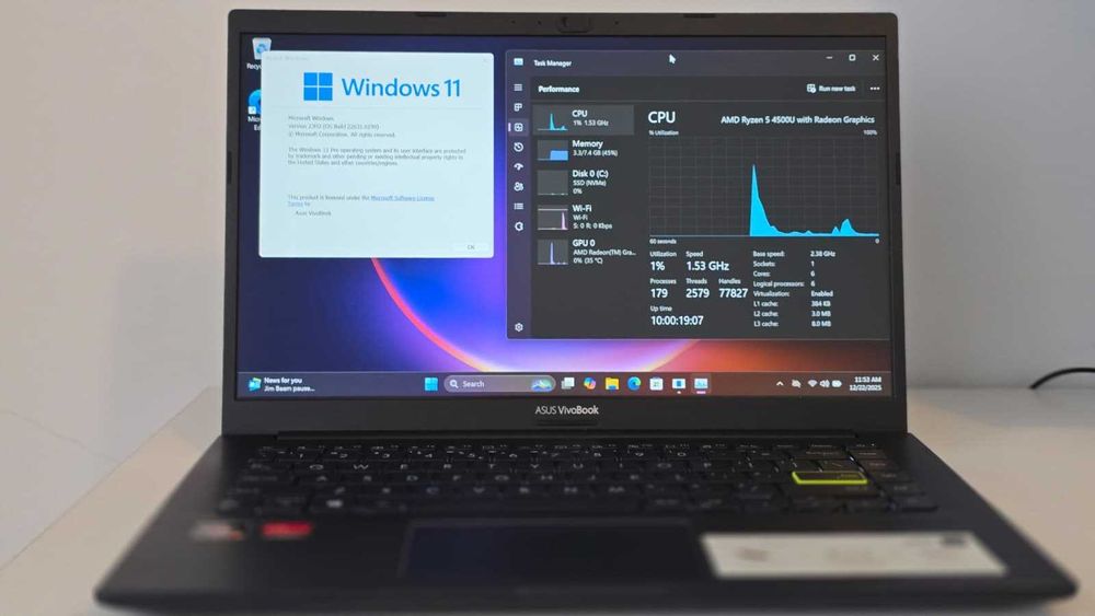 Laptop Asus Vivobook 14 M413 AMD Ryzen 5 impecabil