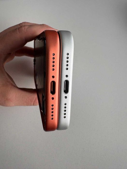 Carcasa originala iPhone 17 Pro Orange/ Silver original swap