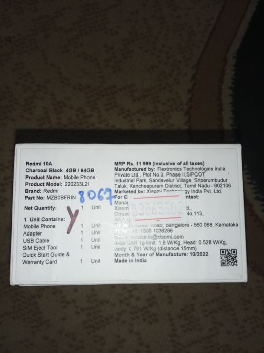 Redmi 10 a smartfon va redmi 8