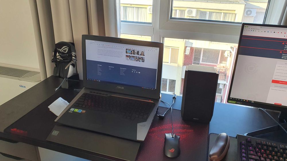 Asus ROG Гeймърски Лаптоп, i7, GTX 1070 8GB, 32GB RAM