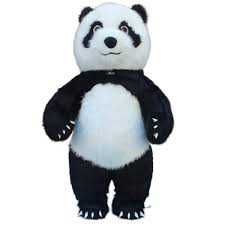 Надуваем талисман Бяла мечка, мече панда и кафява -2.60 метра височина