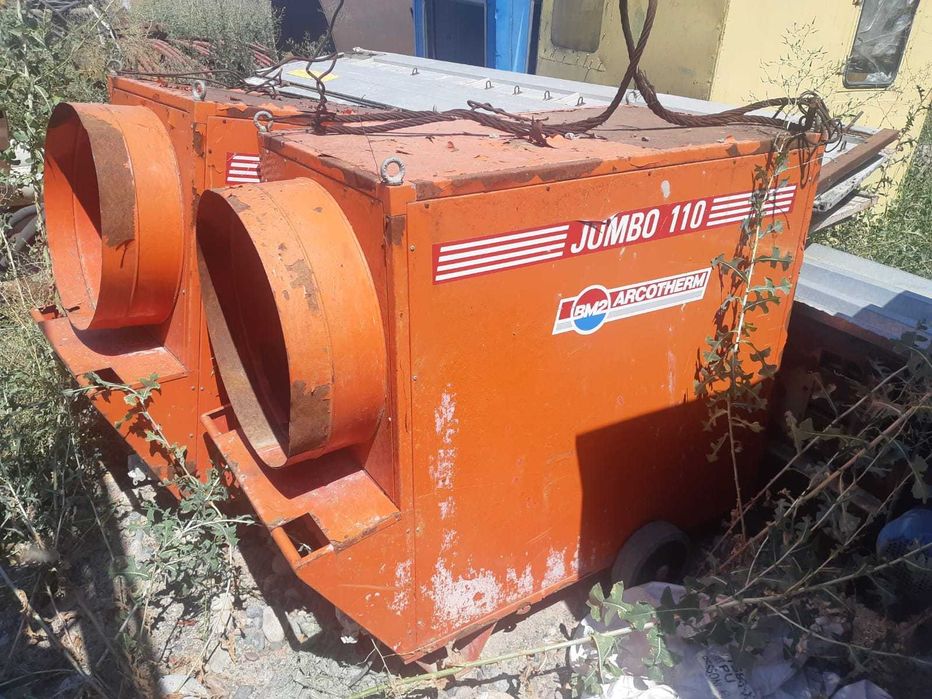 Теплообменник, пушка, отопление помещений