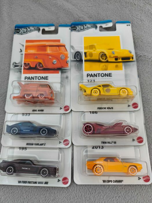 Set complet Pantone hot wheels Silver Series