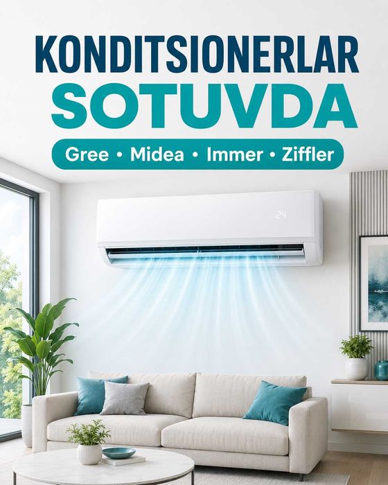 Gree, Midea, Immer va Ziffler konditsionerlari sotiladi