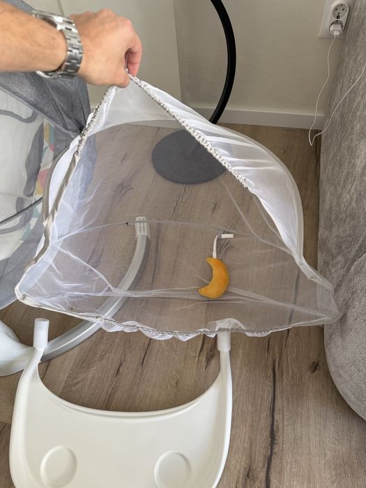 Leagăn electric EvoSmart BB06, multifuncțional bebe, 5 viteze