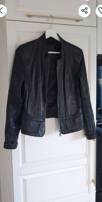 Jacheta  dama, din piele naturala moale/S