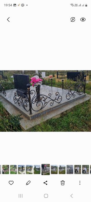 Кованые оградки.