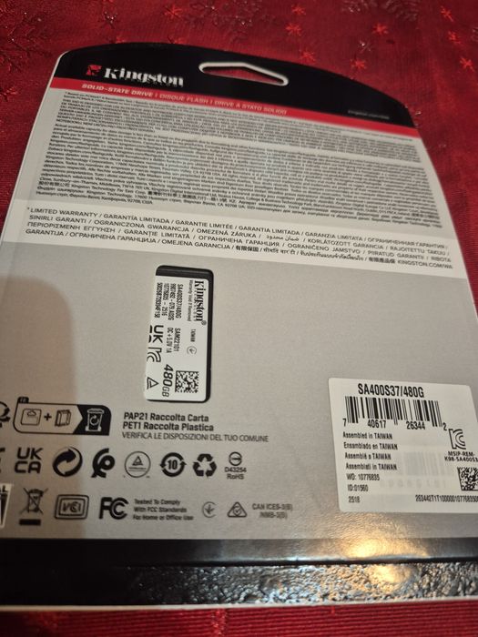 SSD Kingston 10 x faster, 480 GB