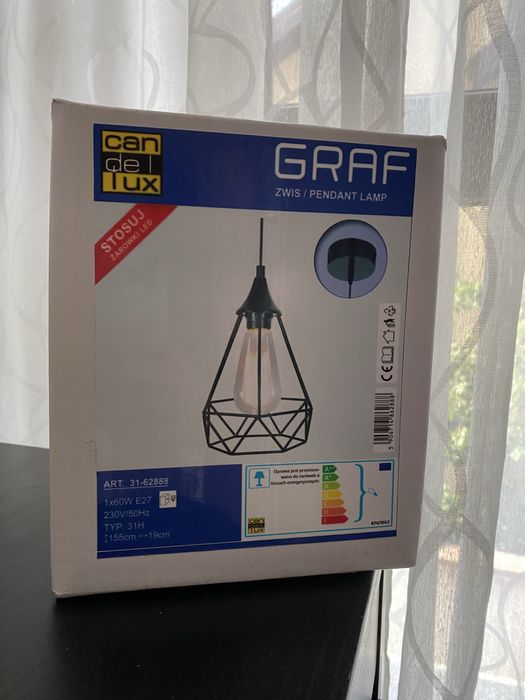 Lampa suspendata (3 buc) Candellux GRAF design industrial noua