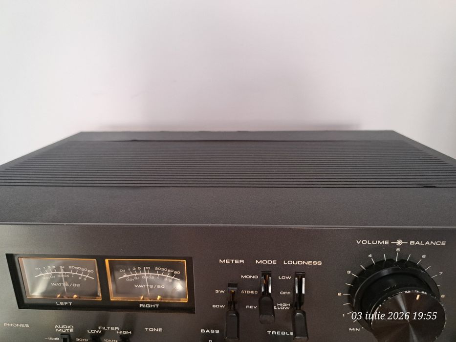 Piesă de Colecție: Amplificator Vintage Akai AM-2600 (Black Edition) – Full Recap & Restaurat Profesional