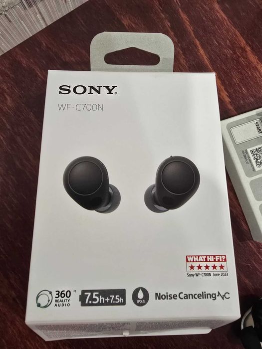 Безжични слушалки Sony - WF-C700N, черни