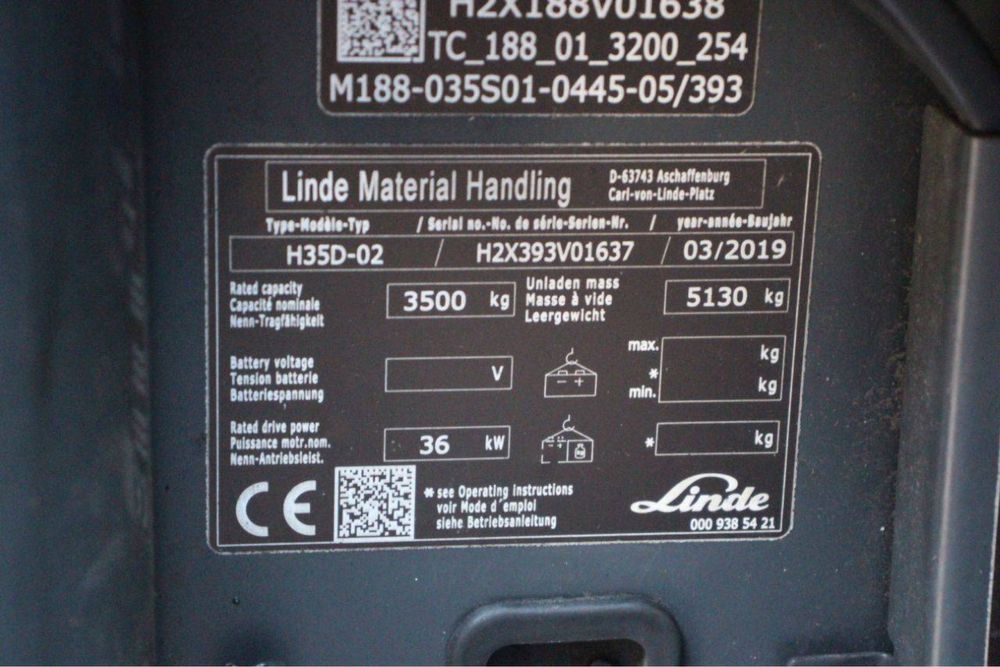 Stivuitor linde H35D