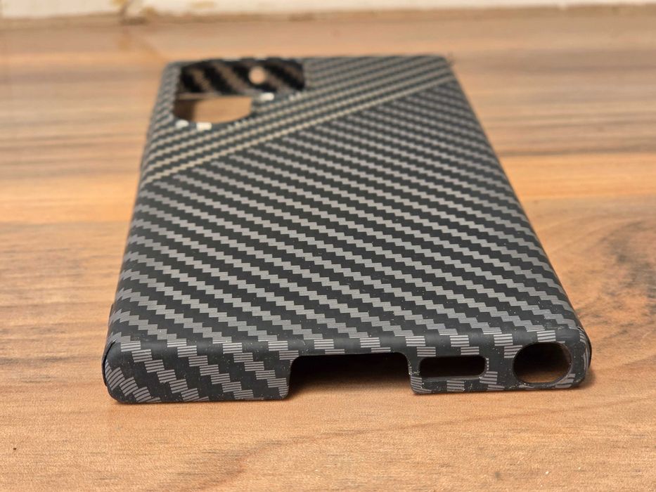 Твърд кейс имитация на карбон калъф за Samsung Galaxy S23 Ultra
