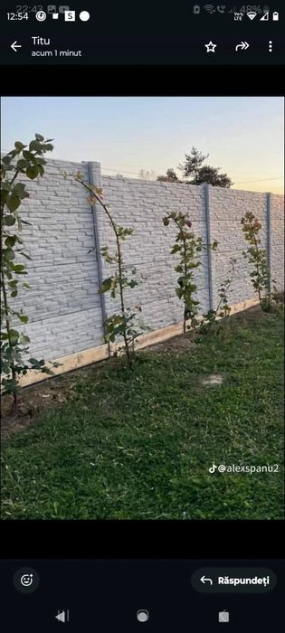 Montez și vând gard de beton