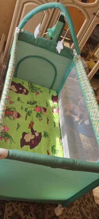 Кроватка трансформер манеж