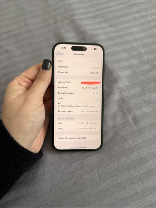 Iphone 15 Negru - 128 GB