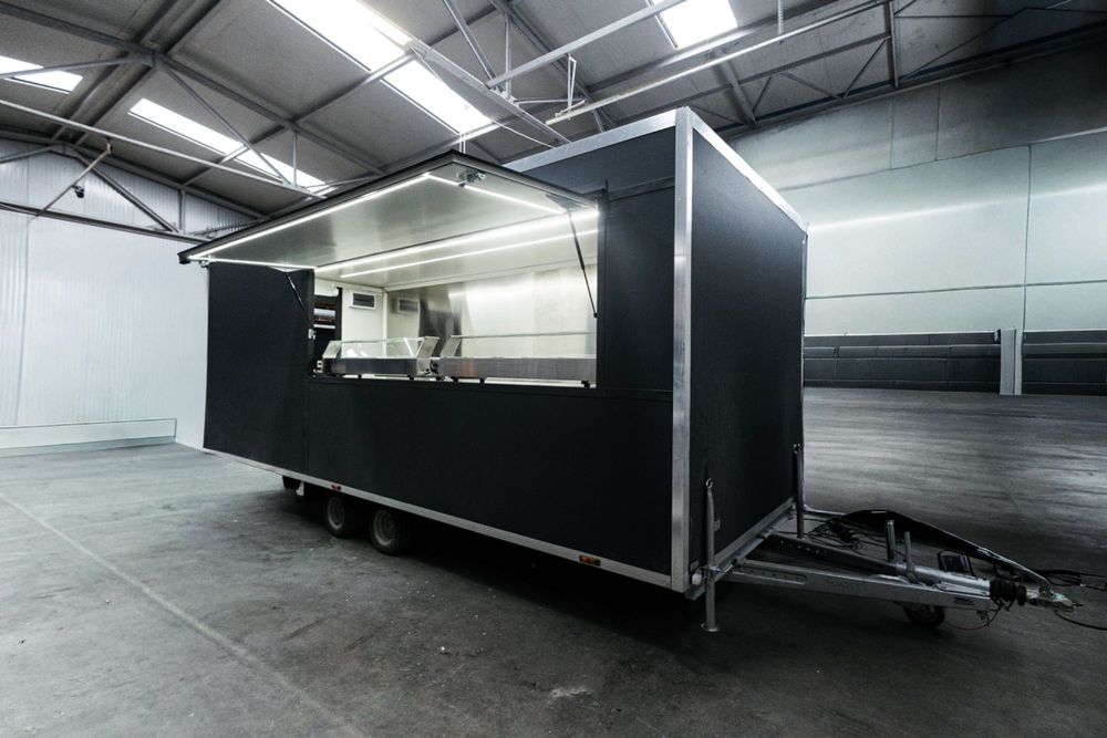Rulote Comerciale Premium Fast Food Truck Complet Echipate, 6m, Personalizabile, In Stoc Si La Comanda