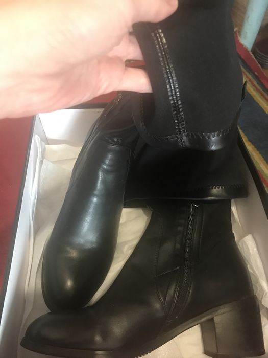 Сапоги весна экокожа 39 размер