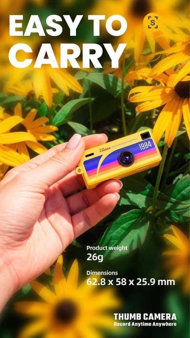 Мини-камера Thumb Camera Full HD 1080P