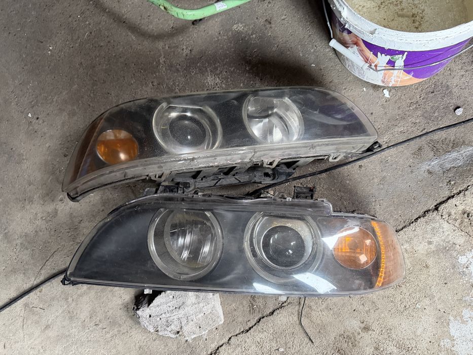 Бампер и фары на bmw e39