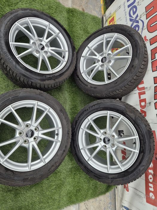 Jante R 17 5x112 Audi cu 215 55 17 Goodyear 2024