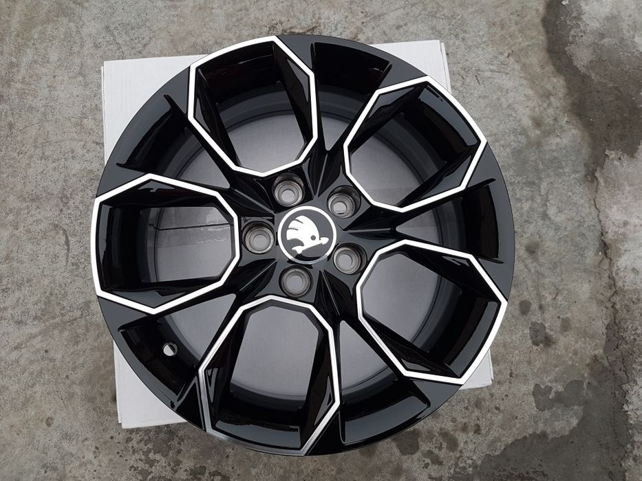 Vand jante de aliaj pentru skoda desing rs pe 17 negru polis