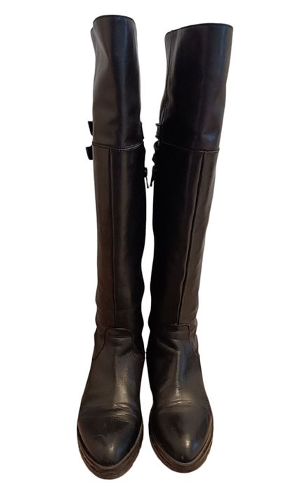 Зимни ботуши от естествена кожа