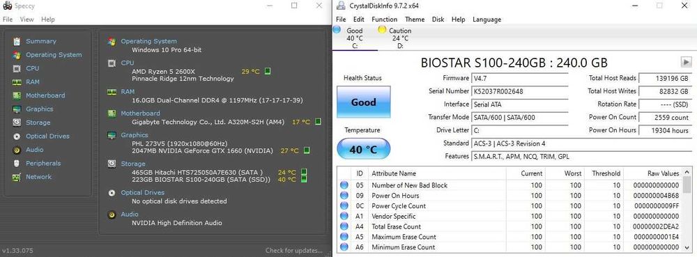 PC gaming Ryzen™ 5 2600x/ GTX 1660 6GB/ 16 Gb RAM/ SSD 240GB/HDD 500GB