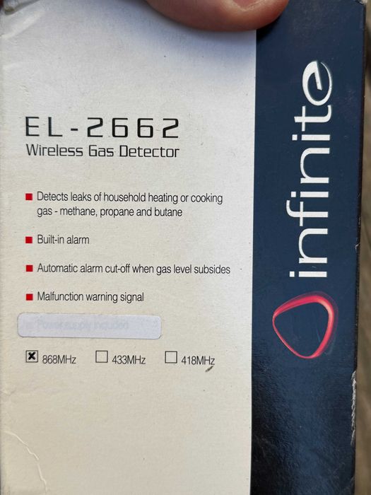 Detector gaze - monoxid carbon  wireless