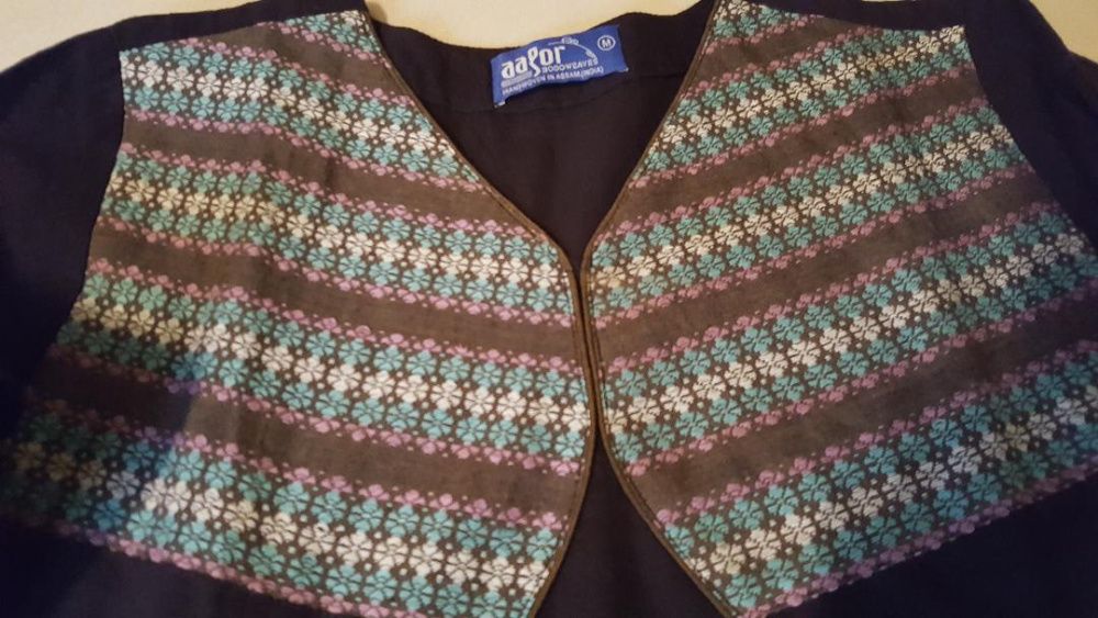 Tunici etno/indiene/boho-chic si costum sacou/fusta velur M, noi