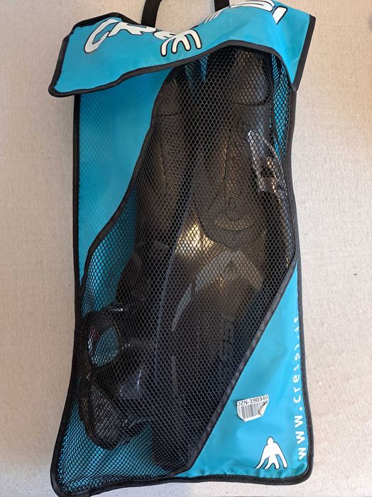 Комплект маска за гмуркане, плавници и шнорхел Cressi - Pluma 37/38
