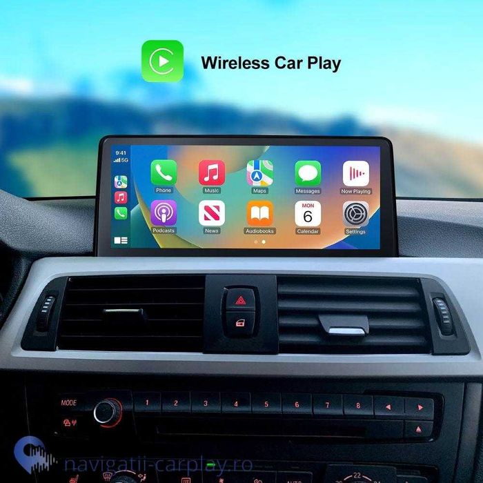 Ecran mare BMW seria 1, 3, 4 cu touchscreen, CarPlay și Android Auto