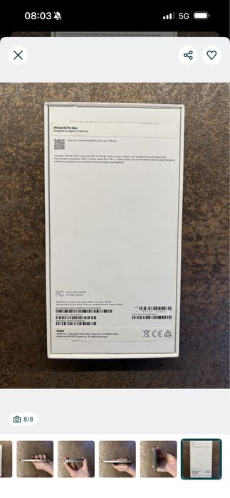 Iphone 15 pro max 256 gb cu Esim