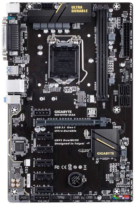 Kit Gigabyte GA-H110-D3A + Intel 7500 + 8GB
