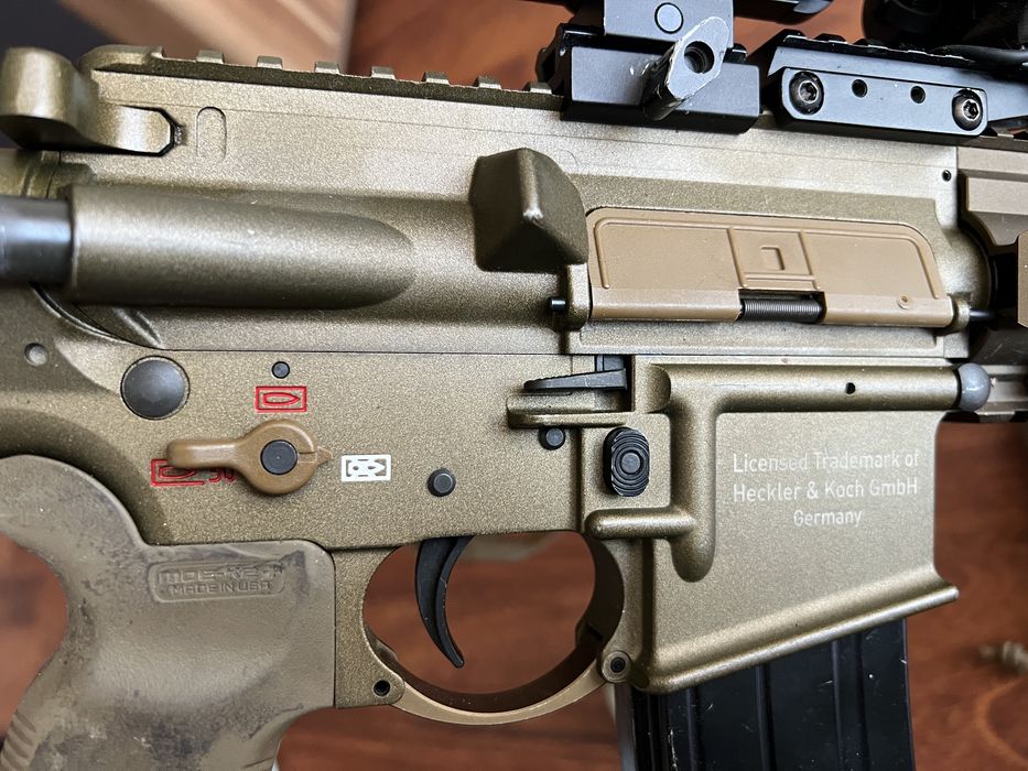 Replică airsoft HK416A5 GBBR + accesorii