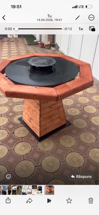 Plita gratar rotund