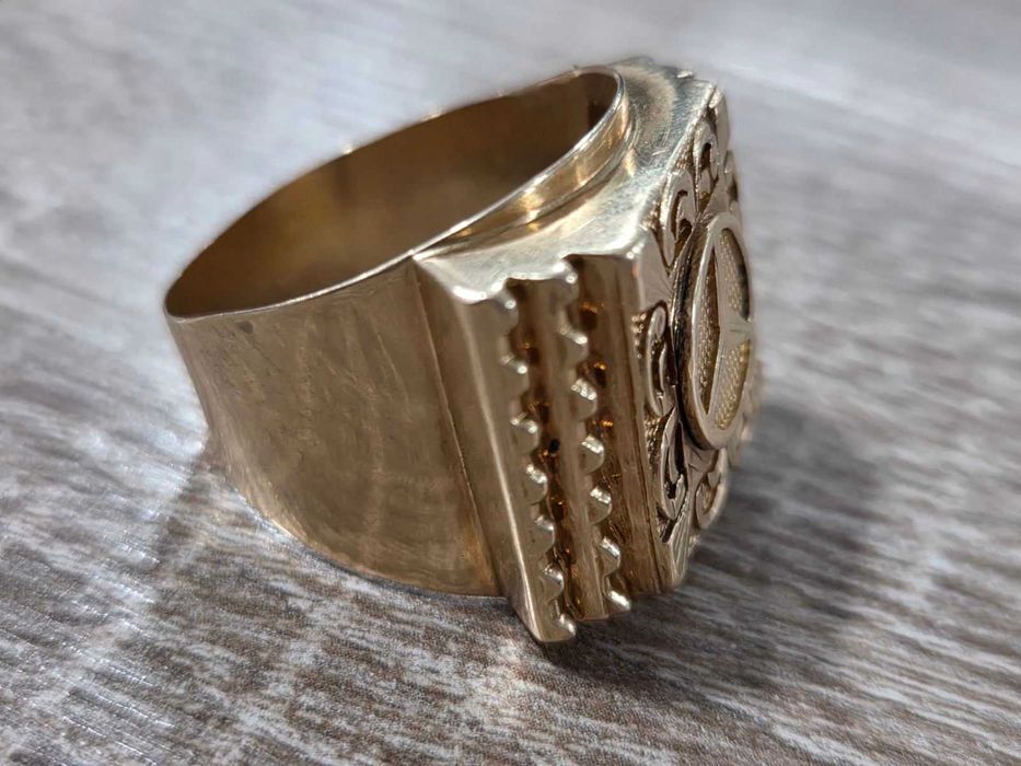 Златен пръстен мъжки Mercedes