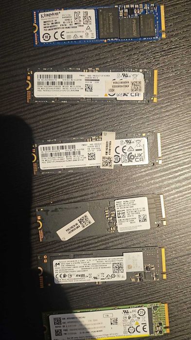 Lot SSD-uri M.2 NVMe 512GB / 1TB – Curățate industrial (Wipe complet / Aștept Oferte)
