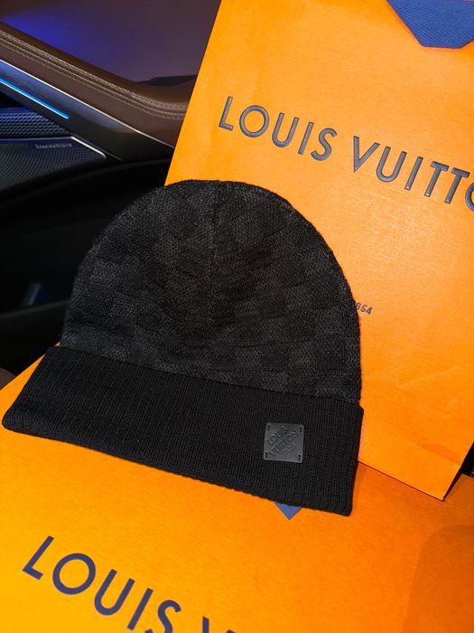 Căciula originală Louis Vuitton Damier Néo Petit Beanie Fes noua