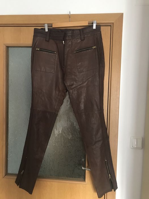 Естествена кожа панталон къс летен панталон Polo Ralph Lauren Snob