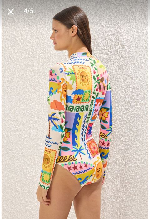 Costum de baie hipster/ mânecă linga