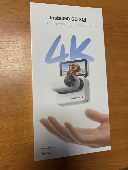Insta360 go3s 64gb cu accesori si punga de carat folosit o  data