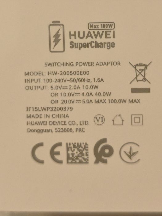 Încărcător original Huawei,100w